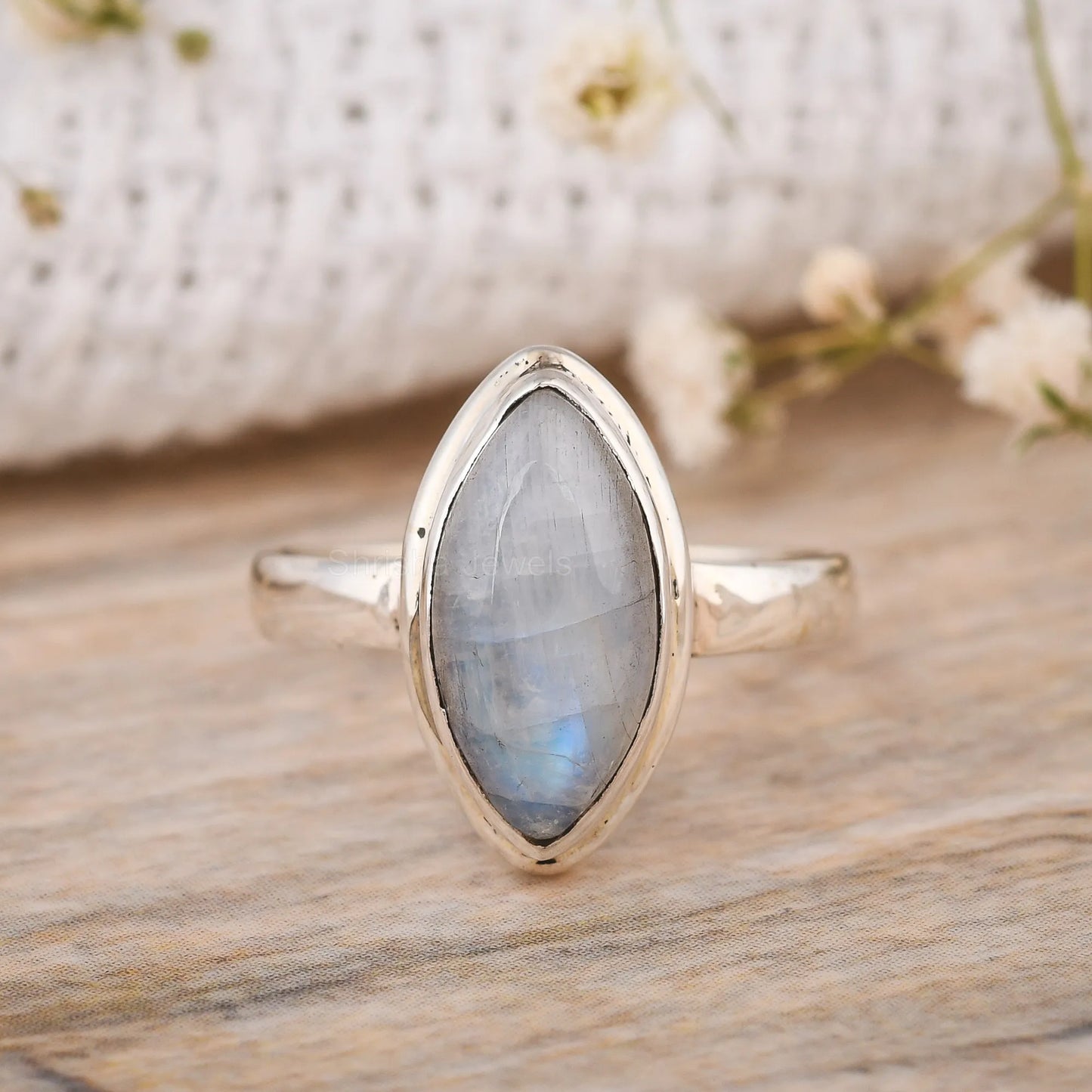 Marquise-moonstone-925-silver-handmade-jewelry-ring