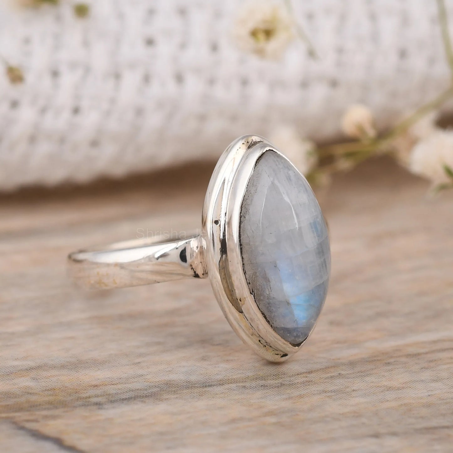 Marquise-moonstone-925-silver-handmade-jewelry-ring