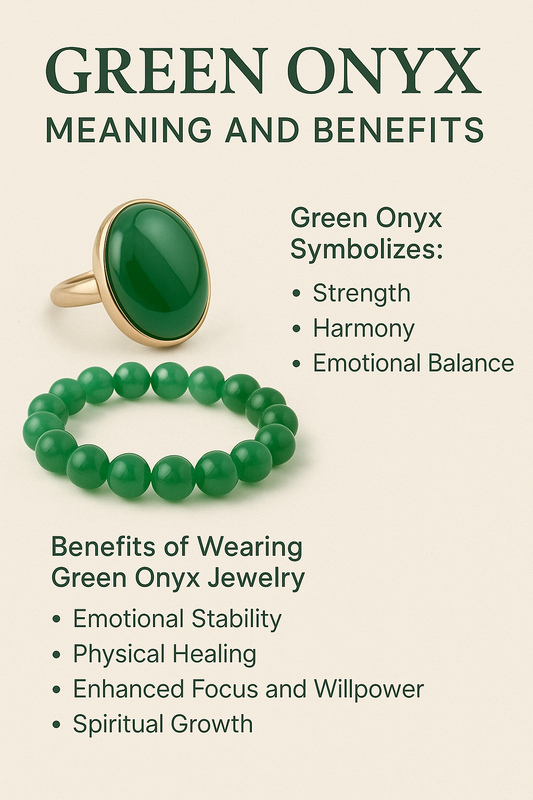 Green Onyx Meaning & Benefits  Healing Gemstone Jewelry USA