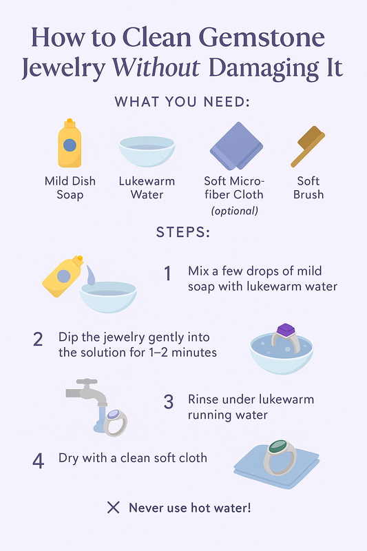 How to Clean Gemstone Jewelry Without Damaging It