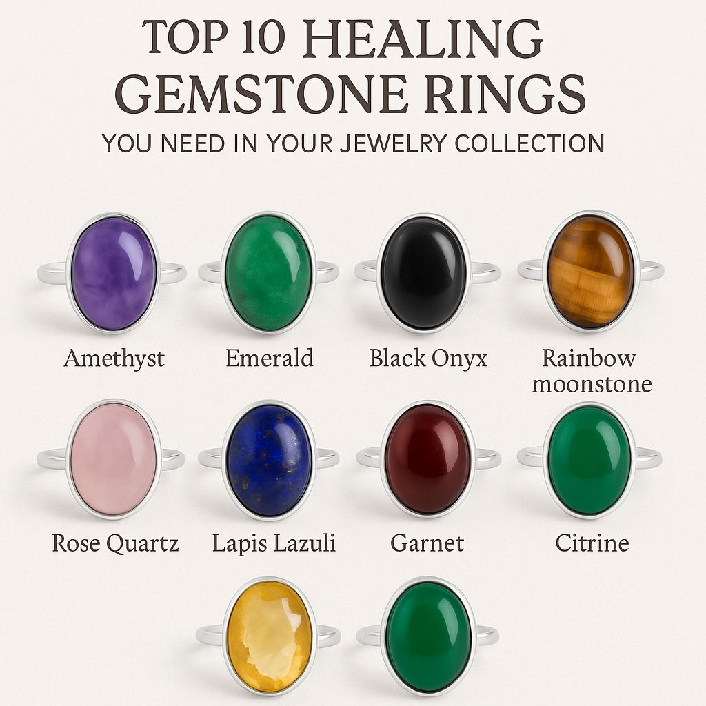Top 10 Healing Gemstone Rings You Need in Your Jewelry Collection