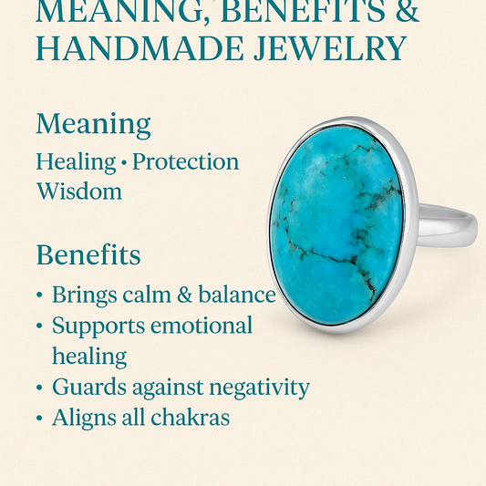 Turquoise Gemstone Meaning, Benefits & Handmade Jewelry by Shrisha Jewels
