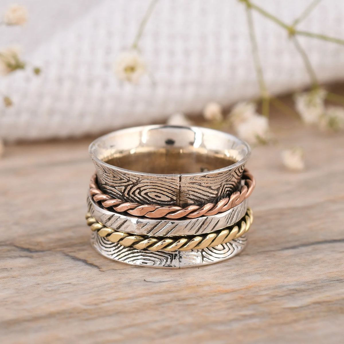 925-Silver-Spinner-Ring-Anxiety-Ring-For-Women-USA-UK