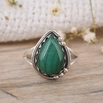 925-silver-pear-shape-malachite-ring