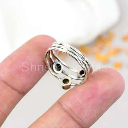 Tiger's Eye Gemstone 925 Sterling Silver Handmade Boho Jewelry Ring For Women