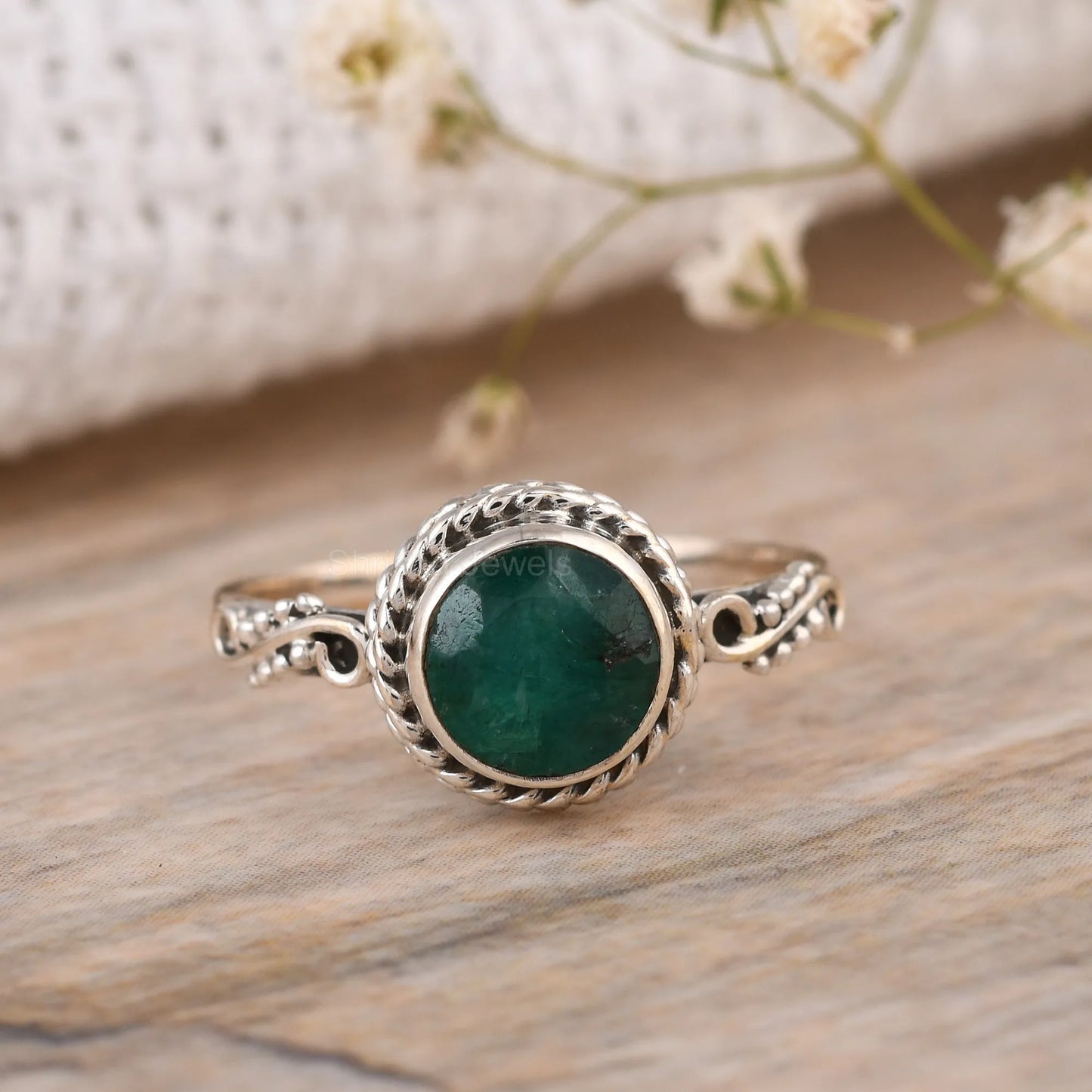 Handmade Black Onyx Ring – 925 Sterling Silver Protection Jewelry