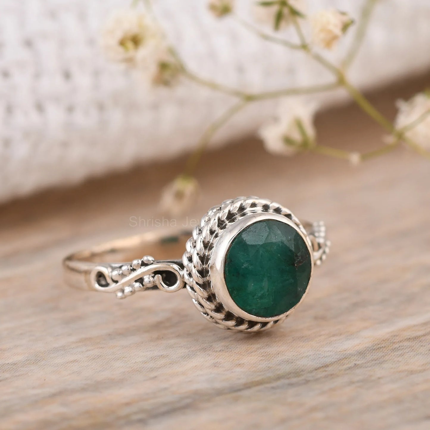 Handmade Black Onyx Ring – 925 Sterling Silver Protection Jewelry