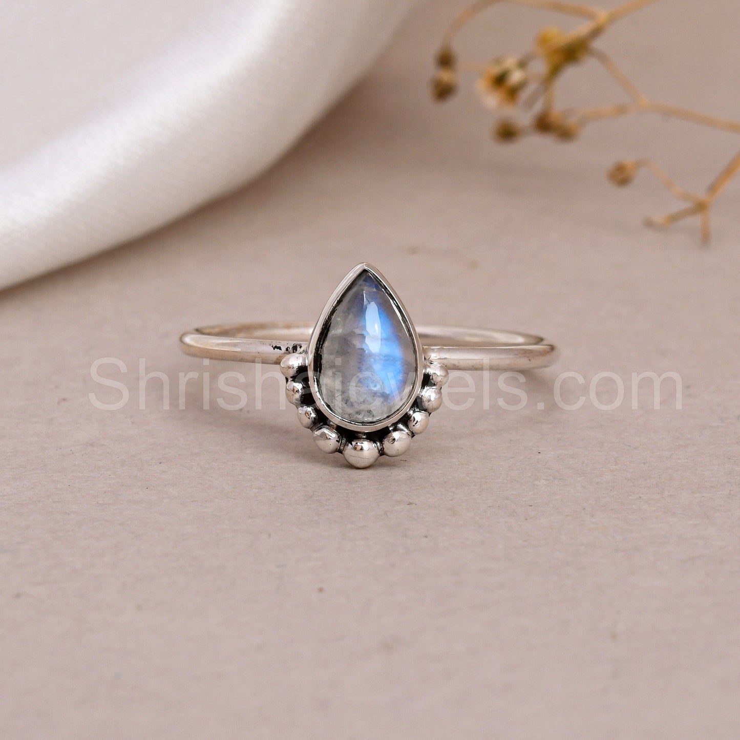 Moonstone 925 Sterling Silver Ring - Shrisha Jewels - SJRG-10066