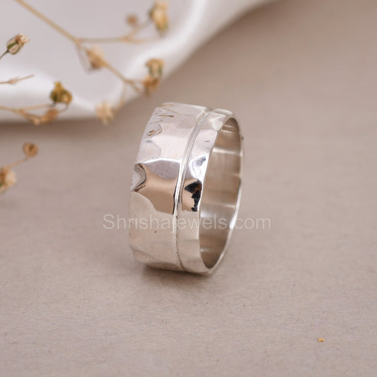 Designer 925 Silver Band Ring - Shrisha Jewels - SJRG-10080