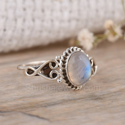 Labradorite 925 Sterling Silver Ring - Shrisha Jewels - SJRG-10057