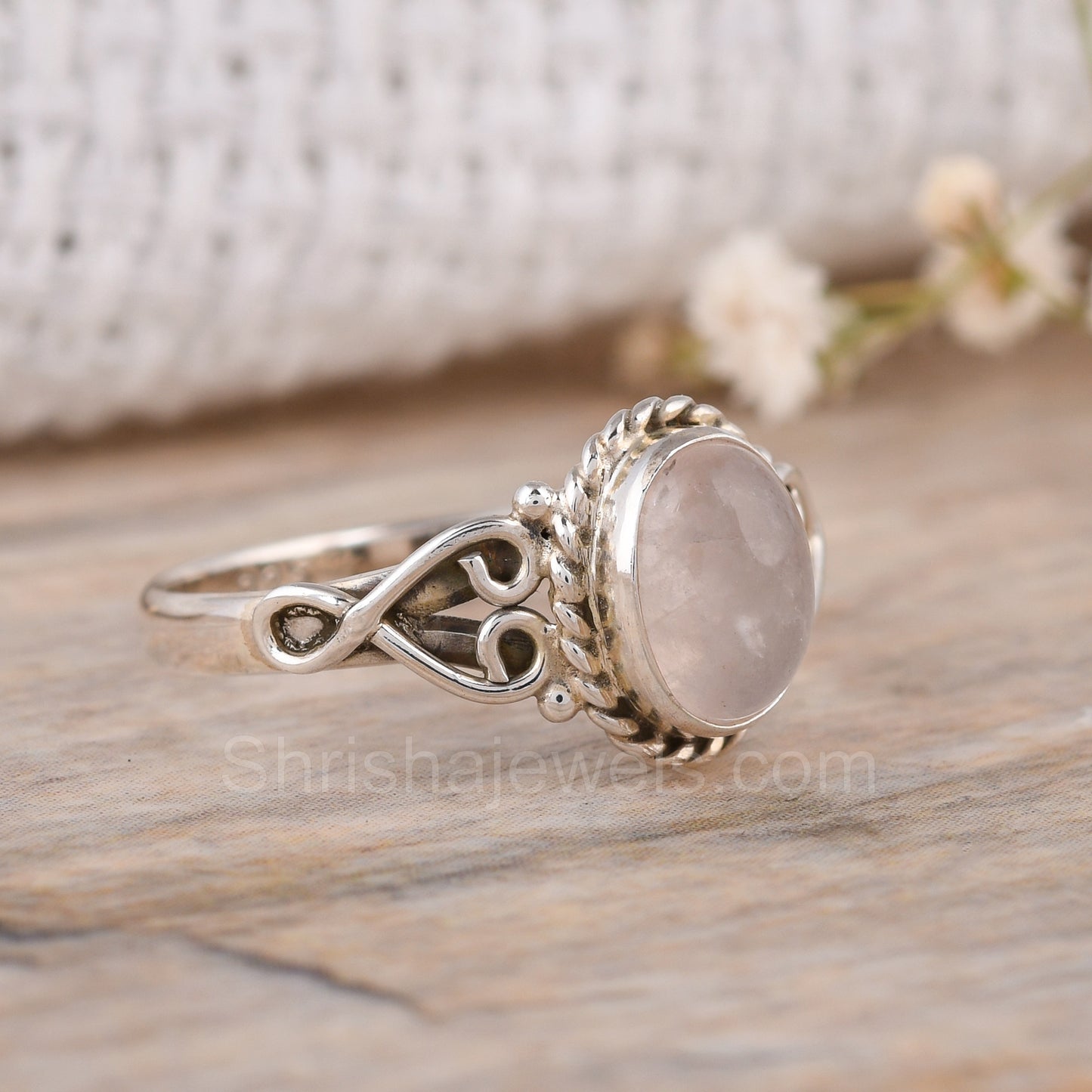 Moonstone 925 Sterling Silver Ring - Shrisha Jewels - SJRG-10057