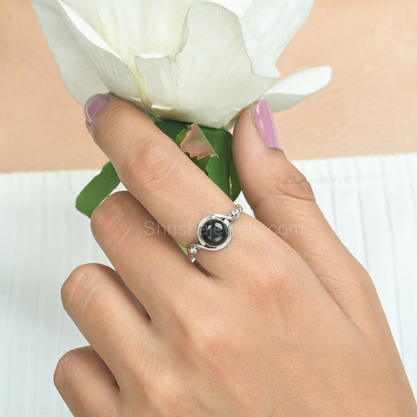 Purple Amethyst 925 Silver Ring - Shrisha Jewels - SJRG-10053