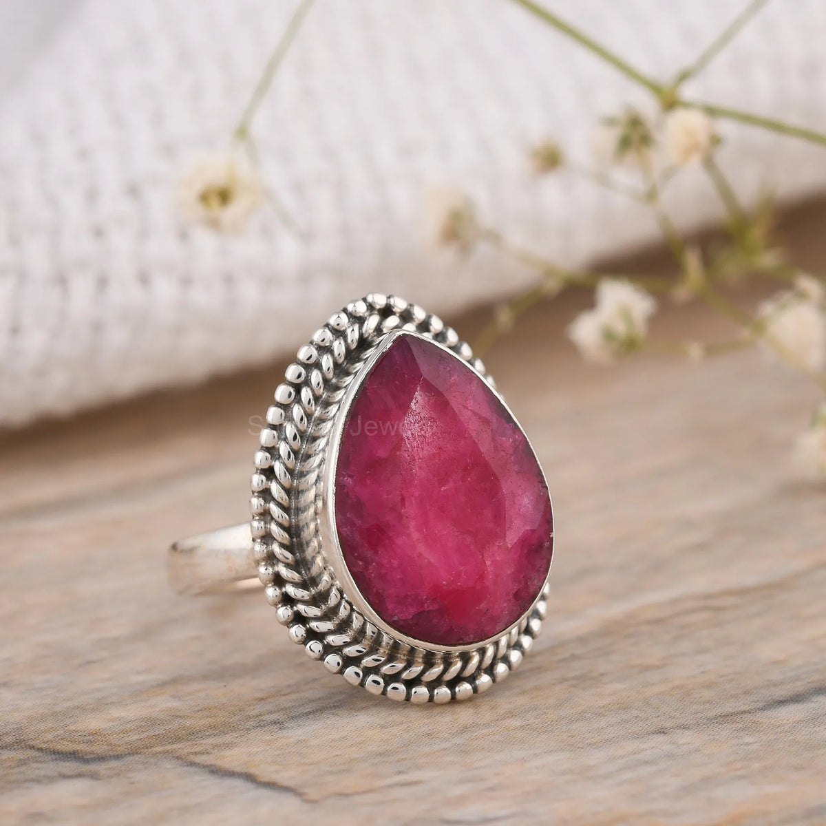 RUBY-GEMSTONE-925-SILVER-HANDMADE-RING
