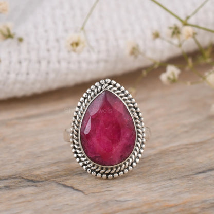 RUBY-GEMSTONE-925-SILVER-HANDMADE-RING