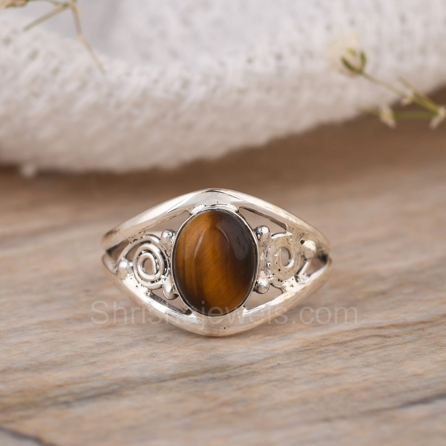 Rainbow Moonstone 925 Sterling Silver Ring - Shrisha Jewels - SJRG-10011