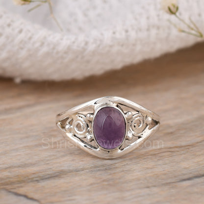 Rainbow Moonstone 925 Sterling Silver Ring - Shrisha Jewels - SJRG-10011