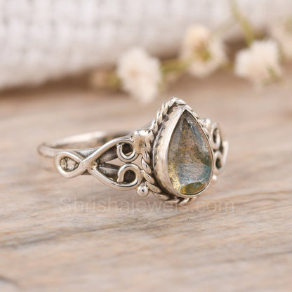 Moonstone 925 Sterling Silver Ring - Shrisha Jewels - SJRG-10056