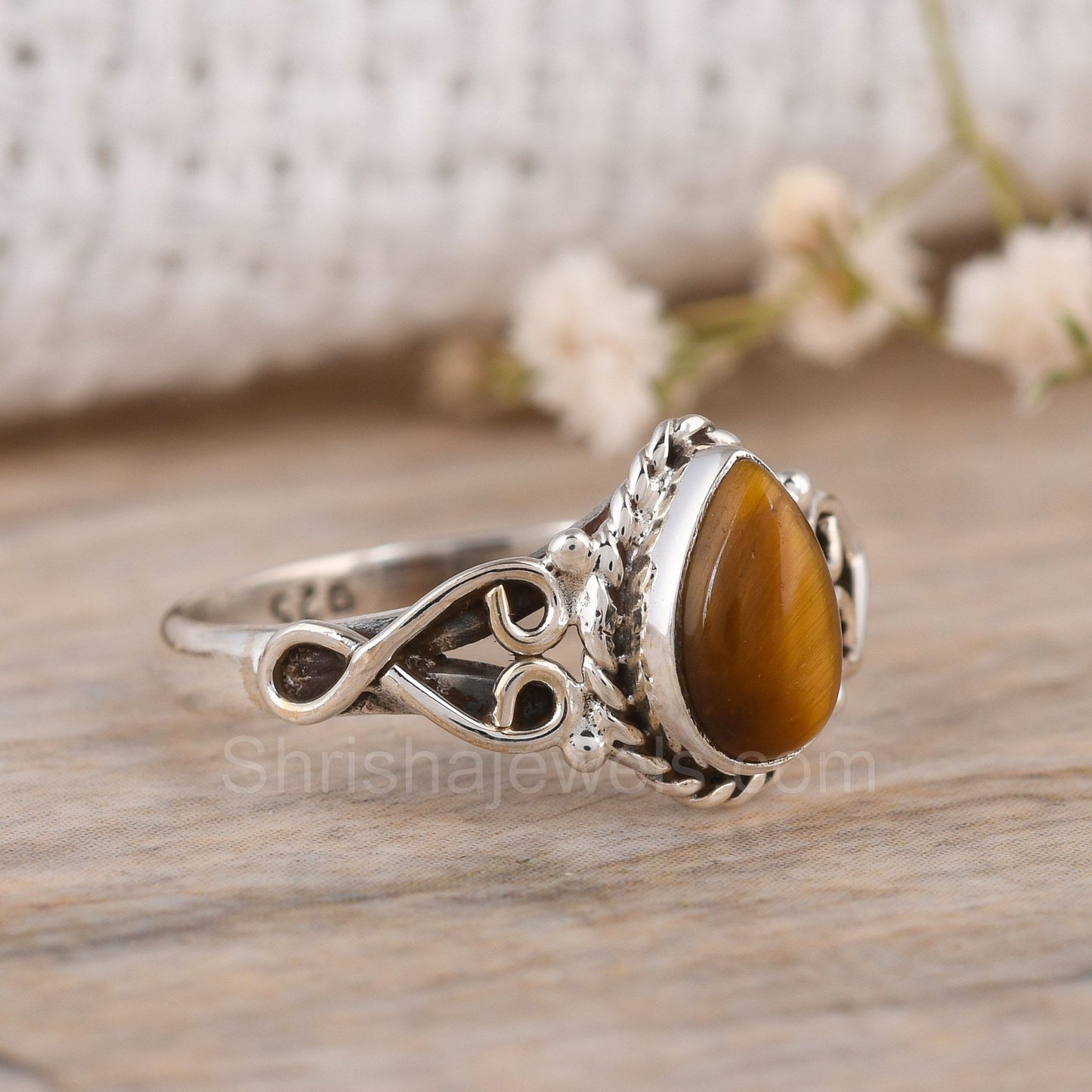 Moonstone 925 Sterling Silver Ring - Shrisha Jewels - SJRG-10056