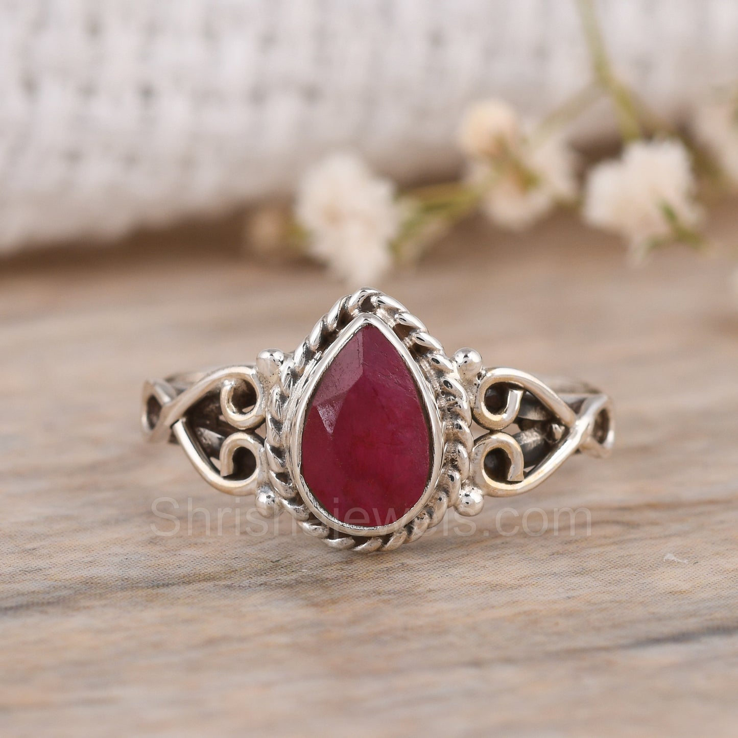 Red Carnelian 925 Sterling Silver Ring - Shrisha Jewels - SJRG-10056