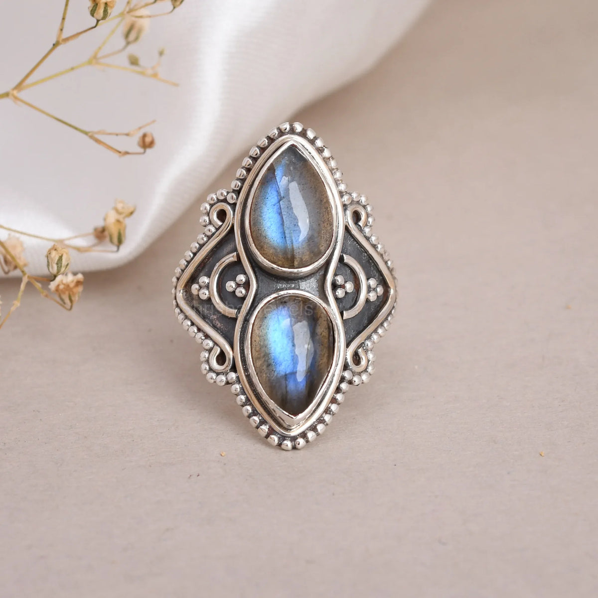Bohemian spiritual statement ring USA
